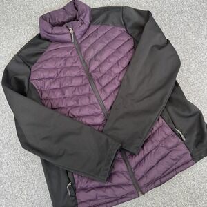 32 Degrees Heat puffer Coat Blue Women's XXL Full Zip Pocket Insulated Jacket